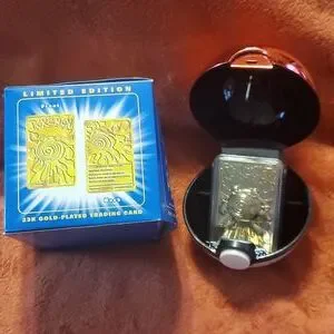 Pokemon | Other | Pokmon 23k Goldplated Trading Card Excellent Condition In  Original Box | Poshmark
